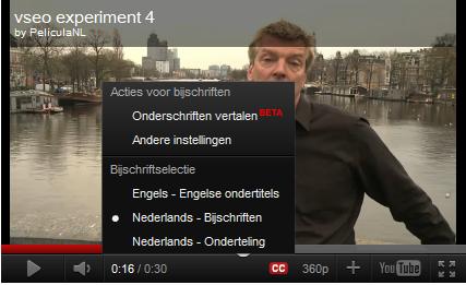 Video SEO op onderschriften en ondertitels youtube