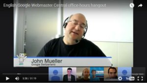 Google Webmaster Central  office hours hangouts